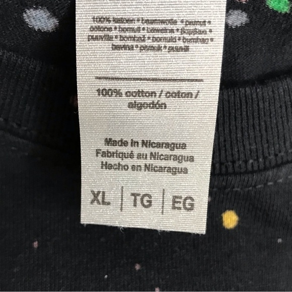 Taco Villa Splatter Tee Tie Dye Love Serve All T-Shirt Top - Picture 8 of 8